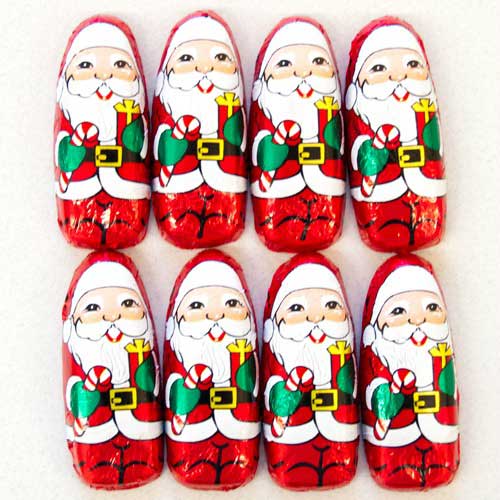 Mini Milk Chocolate Santas Mini Santas Natural Candy Store