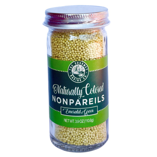 Naturally Colored Nonpareils - Emerald Green * 3.9 OZ