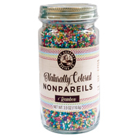 Naturally Colored Nonpareils - Rainbow * 3.9 OZ - Product Image