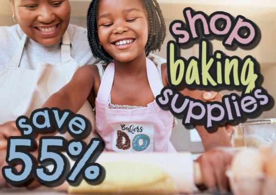 shop baking supplies save 55%