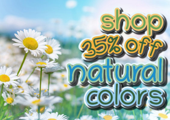 shop 35% off natural colors
