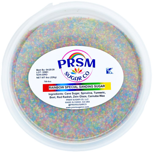 Natural Special Sanding Sugar (Med) - 799 Rainbow * 8 OZ