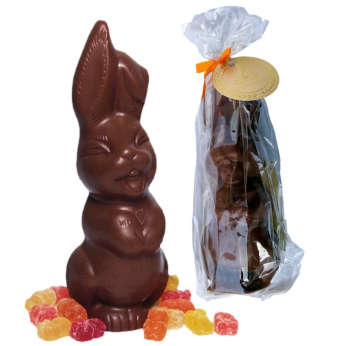 Sjaak's Organic Vegan Bunny - Melk Chocolate filled with Gummy Bears * 9 OZ