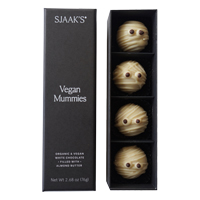 Sjaak's Organic Vegan Mummies - White Chocolate filled with Almond Butter * 4 PC - Product Image