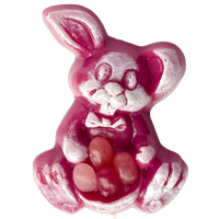 Pink Bunny with Beans Lollipop