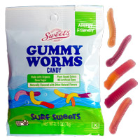 Surf Sweets Natural Gummy Worms * 2.75 OZ