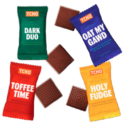 TCHO Organic & Fair Trade Chocolate Squares - Sampler * 16 PC