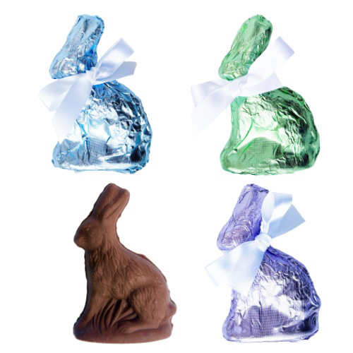 Thompson Fair Trade Chocolate (Milk) - Sitting Bunny in Colored Foil
