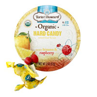 Torie & Howard Organic Hard Candy - Lemon & Raspberry * Tin