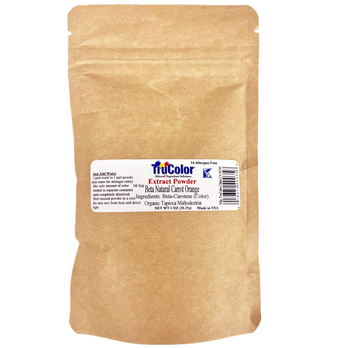 Natural Extract Food Color (Pwdr) - 14 Beta Carrot Orange * 1 OZ