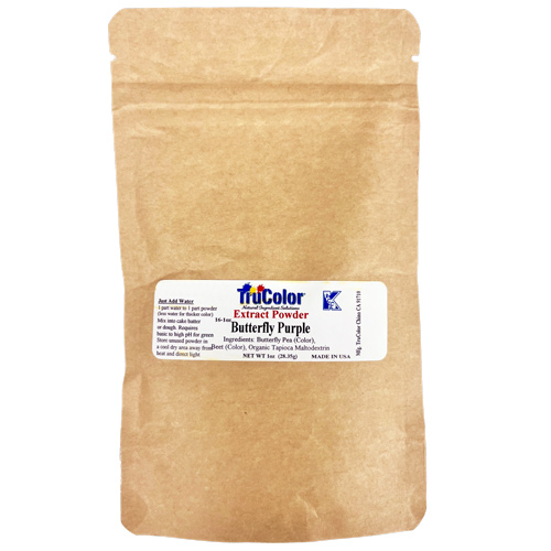 Natural Extract Food Color (Pwdr) - 16 Butterfly Purple * 1 OZ