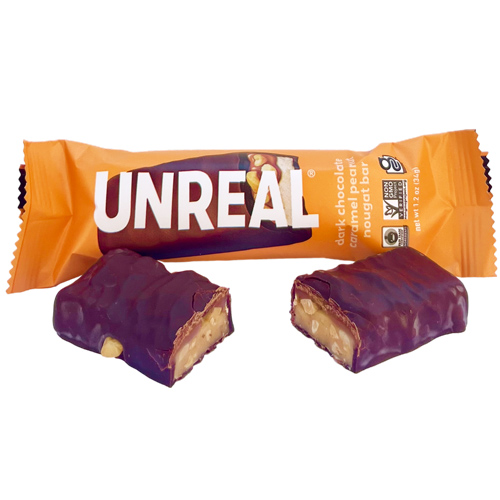 Unreal Candy Bar - Dark Chocolate Caramel Peanut Nougat