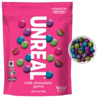 Unreal Milk Chocolate Gems * 12 OZ (XL Bag) - Product Image