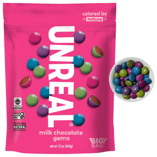 Unreal Milk Chocolate Gems * 12 OZ (XL Bag)