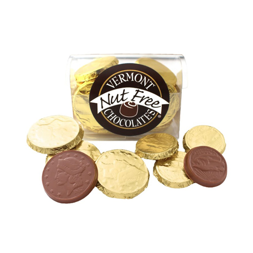 Vermont Nut Free Chocolate Coins Chest (Milk) * 12 PC