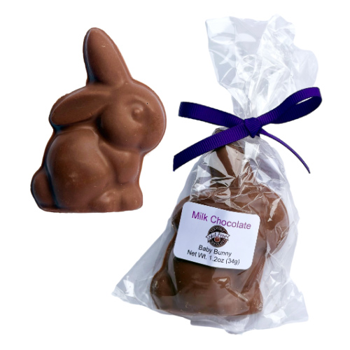 Vermont Nut Free Chocolate - Baby Solid Bunny (Milk) * 1.2 OZ