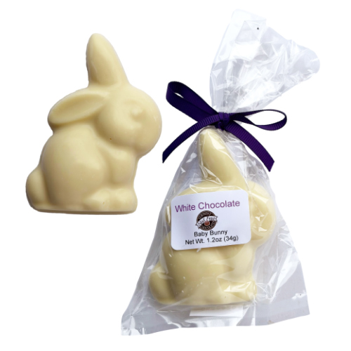 Vermont Nut Free Chocolate - Baby Solid Bunny (White) * 1.2 OZ