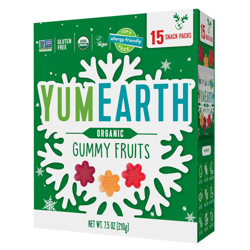 YumEarth Organic Holiday Gummy Fruits - Snack Size * 15 SnPk