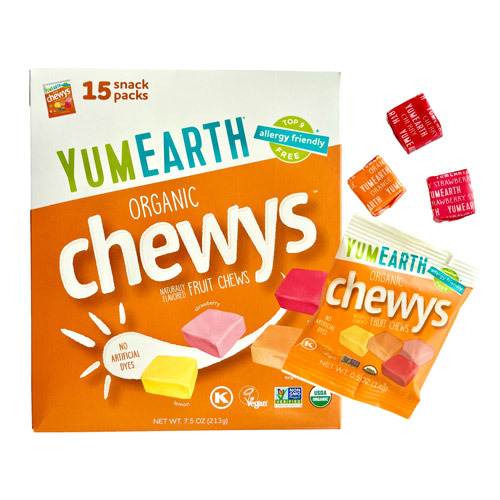 YumEarth Organic Fruit Chews (Chewys) - Snack Size * 15 SnkPk