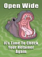 Hippo Retainer Postcard - Qty 100