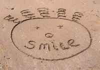 Smile On Beach Postcard - Qty 100 Smile On Beach Postcard - Qty 100