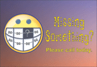 Missing Something Missed Appointment Postcard - Qty 100