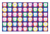 Braced Molars in Circles Postcard - Qty 100 Braced Molars in Circles Postcard - Qty 100