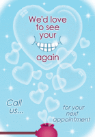 Heart Bubbles Retainer Postcard - Qty 100