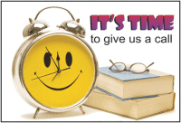 Alarm Clock Reminder Retainer Postcard - Qty 100