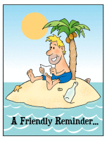 A Friendly Reminder Retainer Postcard - Qty 100