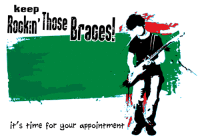Keep Rockin' Those Braces Recall Postcard - Qty 100