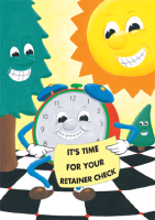 Alarm Clock Time for Appointment Retainer Postcard - Qty 100