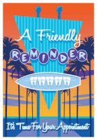 Friendly Reminder Surfboard Sign Recall Postcard - Qty 100