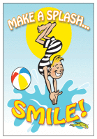 Make a Splash and Smile Postcard - Qty 100 Make a Splash and Smile Postcard - Qty 100