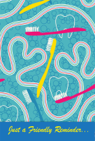 Reminder Toothbrush Retainer Postcard - Qty 100