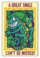 Great Smile Lizard Postcard - Qty 100 Great Smile Lizard Postcard - Qty 100