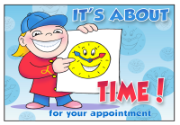 It's About Time Retainer Postcard - Qty 100