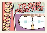 Retro Molars Welcome Greeting Card - Qty 50