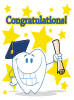 Graduation Molar Deband Greeting Card - Qty 50 Graduation Molar Deband Greeting Card - Qty 50