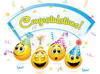 Party Hat Smiles Deband Greeting Card - Qty 50 Party Hat Smiles Deband Greeting Card - Qty 50