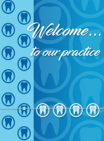 Blue Braces Welcome Greeting Card - Qty 50