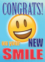 Congratulations Emoji Deband Greeting Card - Qty 50 Congratulations Emoji Deband Greeting Card - Qty 50