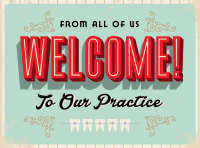 Retro Welcome Greeting Card - Qty 50