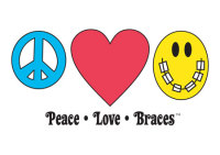 Peace-Love-Braces Welcome Greeting Card - Qty 50