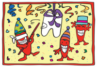Chili Pepper Pinata Birthday Postcard - Qty 100