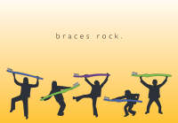 Braces Rock Greeting Card - Qty 50