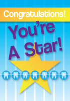 You're A Star Deband Greeting Card - Qty 50 You're A Star Deband Greeting Card - Qty 50