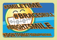 #BRIGHTSMILE Postcard - Qty 100