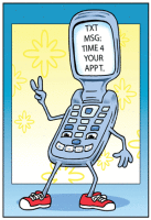 Text Message Reminder Retainer Postcard - Qty 100