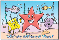 Under the Sea Missed Appointment Postcard - Qty 100